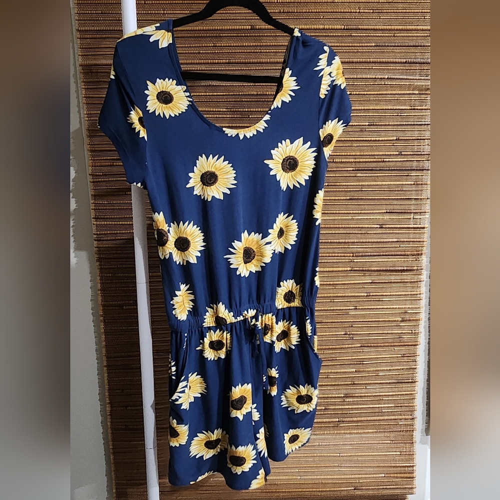 J for Justify Blue Sunflower Dress